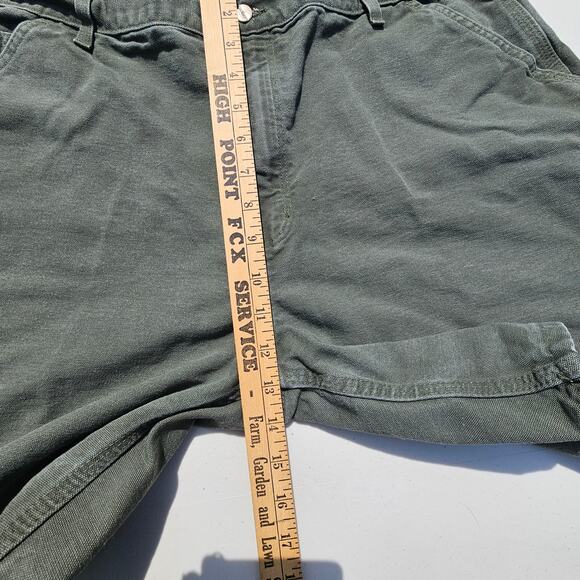 Vintage Carhartt Shorts Mens 42 Moss Green Pockets 8.5" Inseam Workwear Cargo - Picture 8 of 9